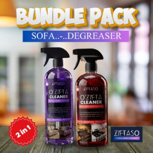 Ziftaso 2-in-1 Bundle — Sofa & Fabric Cleaner + Kitchen Degreaser